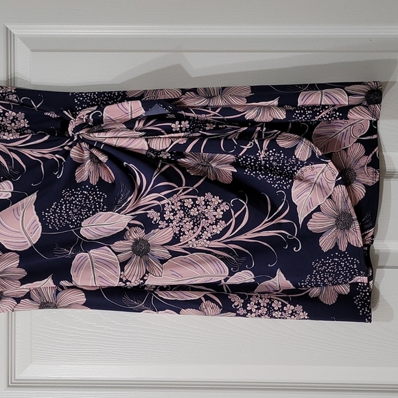 ROBBIE BEE | Cap Sleeve Faux Sarong Style Midi - Size Petite Small (PS) - Picture 7 of 7